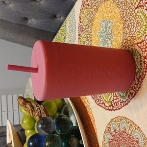 Dunkin Donuts silicone pink cup